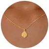 Colar Transfronteiriço Novo de Aço Inoxidável Estrela do Mar Caranguejo Zircônia Moda Feminina Versátil Estrela de Seis Pontas Cauda de Estrela do Mar Corrente para Clavícula