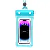 Bolsa de celular à prova d'água com capacidade de tela sensível ao toque, adequada para nadar, pode tirar fotos, usada para snorkeling e rafting na praia, capa de celular transparente à prova d'água