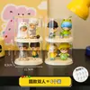 Expositor de Rack para Caixas Surpresa Bubble Mart à Prova de Poeira popmart Caixa Artesanal Gabinete de Exibição Escada Transparente de Acrílico