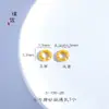 Pu Zuo Jiu não desbota acessórios faça você mesmo em ouro com padrão de martelo anel espaçador pulseira colar com contas