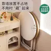 Mesa dobrável mesa redonda doméstica pequeno apartamento mesa de jantar simples varanda estilo creme pequena mesa quadrada mesa de feira portátil