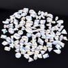 Broca de Unha Estrela Celebridade Noturna Broca de Vidro Strass Formato de Broca de Fundo Plano Misturado DIY Lua Azul Adesivo de Cristal Transparente Broca