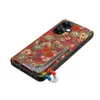 Denior es Adecuado para Funda de Teléfono de Cuero Floral de Madera Suave para Oneplus 13 y Funda de Teléfono con Tarjetero para Oneplus Ace3Pro