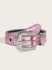 Cinto de Strass Estilo Ins, Cinto Largo com Lantejoulas Decorativas, Cinto de Strass Versátil em Metal para Jeans
