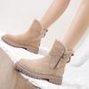 Botas de Neve para Mulheres 2025 Inverno Novo Veludo Sapatos Femininos Botas Quentes Aliexpress Algodão Espesso Sapatos de Algodão Botas Femininas do Nordeste