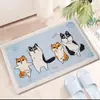 Alfombrillas de Baño Absorbentes de Agua, Alfombrillas de Piso de Imitación Cachemir, Alfombrillas de Baño con Forma Especial de Dibujos Animados, Felpudos Resistentes a Manchas y Lavables al por Mayor