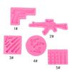 Máquina de Molde de Silicone para Bala de Pistola de Tamanho de Simulação Metralhadora Rifle Molde de Açúcar Assar Bolo Decoração de Chocolate