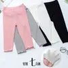 Pantalones Casuales de Verano para Niñas, Leggings Acampanados Versátiles de Color Sólido, Estilo Coreano de Moda