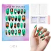 24 Peças de Unhas Postiças Usáveis para Adultos Produtos Acabados Transfronteiriços Patches de Manicure de Alta Qualidade Manicure Amêndoa Removível Atacado