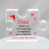 Nuevos Adornos Acrílicos Transparentes de Amazon para Papá, Regalo de Cumpleaños del Día del Padre, Bendiciones, Decoraciones de Escritorio