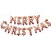 Paquete de globos de película de aluminio con decoración navideña, juego de globos con letras de Feliz Navidad