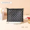 Bolsa de Maquiagem Casual de Tela Preta para Mulheres, Bolsa de Cosméticos de Alta Qualidade e Grande Capacidade, Necessaire Impermeável para Viagem