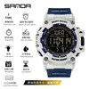 Reloj Sanda Cuenta Regresiva Multifunción Doble Hora Estudiante Deportivo Cuenta Regresiva Impermeable Luminoso Reloj Electrónico