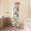 Cubo de Almacenamiento de Botellas Cosméticas Vacías Caja de Almacenamiento Grande para Envases de Productos para el Cuidado de la Piel Cilindro de Almacenamiento de Tarros de Botella Transparente Impermeable