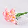 Uau Lírio Calla Sintético Personalizado Toque Real Flor Falsa Flor Artificial Decoração de Casa Enfeites Casamento Mini Pequeno Lírio Calla