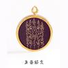 Collar con colgante de thangka pequeño HD zachilam zachilam de vida anterior Dios amarillo de la riqueza Madre verde Dios negro de la riqueza