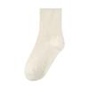 Nuevos Calcetines para Mujer 2025 Otoño e Invierno Algodón Minimalista Canalé Lisos Casuales de Media Pantorrilla Calcetines para Mujer