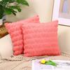 Cojín moderno y sencillo de felpa para otoño/invierno, para sala de estar, sofá, funda de almohada con borde cruzado