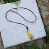 Colar de Maçã de Cerâmica Jingdezhen Colar Borboleta Dopamina Personalidade Fresca Feminina Moda Versátil Colar Venda por Atacado