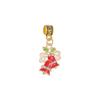 Cadena de Colgantes Navideños Transfronterizos Adornos DIY Pulsera Collar Cuerda Trenzada Colgante Regalo Navideño Copo de Nieve Accesorios de Árbol de Navidad