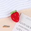 Colgante de fruta tejida colgante llavero tejido a mano lindo Fresa Manzana de Caramelo accesorios decoración Caqui