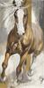 Comércio Exterior Mais Vendido Arte Moderna Cavalo Correndo Pintura Pendurada Pintura em Tela Sem Moldura Decoração de Sala de Estar Núcleo de Pintura Simples