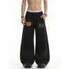 Comércio Transfronteiriço Esportes de Verão Calça Ul Solta Novo Estilo B Estilo Americano Seja Versátil High Street Calça Curva E Emblema E Bordado Casual