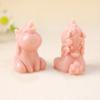 Molde de silicona para velas con forma de conejo, diseño de gatito y unicornio en 3D, ideal para aromaterapia, con forma de gota de yeso.
