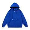 Sudadera de Alto Nivel para Hombre Estilo Hong Kong con Cremallera, Color Sólido, Corte Regular, Manga Corta, Sudadera con Capucha y Cordón, Tacto Premium