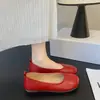 Mocassins Retrô Bico Diviso Falso Solado Macio Feminino 2026 Chegada Nova Outono Corte Baixo Slip-On Pessoa Preguiçosa Planos Confortáveis Sapatos de Vovó