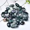 Pedra de Moagem Polida Pedra de Moagem Cristal Branco Cristal Rosa Obsidiana Cristal Verde Dongling Pedra Olho de Tigre Dourado Pedra Tianhe Ametista Padrão Azul