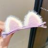 Orejas de Gatito Pasador Estéreo Niña Bebé Niños Coreanos Accesorios para el Cabello Princesa Lindo Tocado Rojo Pasador Tocado