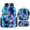 Popular Mochila de Comercio Exterior de Dibujos Animados Sonic para Estudiante de Escuela Primaria Mochila de Tendencia Transfronteriza Bolso Escolar Europeo y Americano