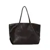 Bolsa tote grande capacidade estilo preguiçoso para mulheres 2026 nova super quente para o trabalho retro estilosa de ombro único couro macio casual