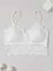 Top Tubo Sexy de Renda Transfronteiriço com Bojos Removíveis, Lindo Top Costas Feminino, Roupa Íntima Feminina Girassol Sem Aro