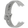 Adecuado para Correa Oficial de Silicona Huawei Band 8/9/10, Correa de Silicona con Cabezal de Metal Huawei Band 9