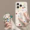 Funda Magnética Transparente de Gato para iPhone 17 Pro Max con Soporte Linda 16 Apple 15 Funda para Teléfono 14