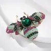 Broche de Esmalte Vintage Lindo Mariposa Abeja Hombres y Mujeres Ropa Moda Pin de Insecto Cristal en stock Mayoreo
