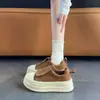 Zapatos de Plataforma Melanoid para Mujer 2026 Nuevos Otoño Slip-on Retro Casuales Deportivos con Plataforma de Suela Gruesa para Aumentar la Altura