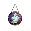 Nuevo producto transfronterizo: Colgantes de Vidrio de Colores, Decoraciones de Atmósfera de Fantasma de Halloween, Manualidades Decorativas del Festival de Fantasmas para el Hogar y el Exterior