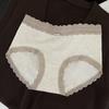 Ropa interior de algodón antibacteriana con entrepierna extendida para mujer, ropa interior de algodón con encaje, cintura para mujer, talla grande, categoría A, algodón para bebés y niñas, venta al por mayor