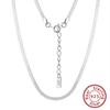 Corrente de Prata S925 Huasheng Jewelry 1,8 mm Lâmina Reta Corrente Cobra Cobra Chai Venda Direta de Fábrica Atacado