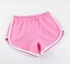 Pantalones cortos deportivos de comercio exterior para mujeres europeas y americanas, para el hogar, ocio, color sólido, moda, yoga, playa, pantalones cortos color caramelo