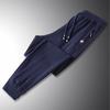 Calça Esportiva de Algodão Puro Personalizada Masculina Primavera Perna Afunilada Solta Tamanho Grande Calça de Suor Nariz Calça Casual Tricotada
