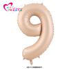 Globo blanco leche estilo Ins de 32 pulgadas, color crema, de aluminio digital, ideal para fiestas de cumpleaños infantiles y adultos.