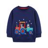 AostaBetty suéter infantil outono Natal estilo europeu e americano moletom infantil bordado suéter infantil moda menino