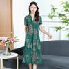 Vestido de Verano para Mamá, Cheongsam Retro, Nuevo Estilo 2026, para Mujeres de 40 y 50 Años, Vestido Largo de Verano para Mujeres de Mediana Edad y Mayores