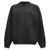 Suéter raglán para hombre de otoño e invierno, suéter de punto fino con cuello redondo, jersey de corte holgado, moda masculina, estilo coreano moderno