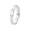 Anillos de Pareja de Moda Estilo Coreano, Anillos de Pareja de Superficie Lisa, Anillos Planos para el Día de San Valentín Qixi, Anillos a Juego Abiertos, Accesorios de Moda