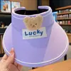 Sombrero de Sol con Protección Solar para Niños, Visera de Sol con Protección UV para Verano, Sombrero de Sol de Ala Ancha para Niños y Niñas, Sombrero de Sol con Protección Solar para Salidas